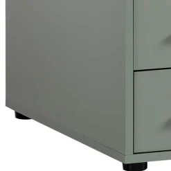 Schreibtisch mit Schubladen in Graugrün - Fegura Tische