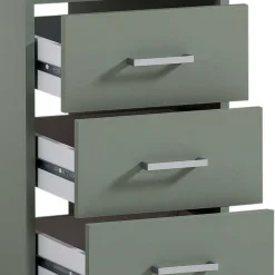 Schreibtisch mit Schubladen in Graugrün - Fegura Tische