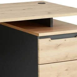 Sale Schreibtisch mit Schubladen zweifarbig - Kuetra Tische