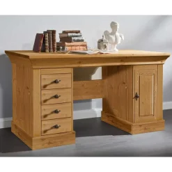 Online Schreibtisch Piatra aus Kiefer teilmassiv gelaugt und geölt Tische
