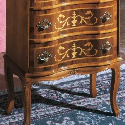 Schubladen Kommode mit Bodenfreiheit Agosto in Nussbaum Kommoden