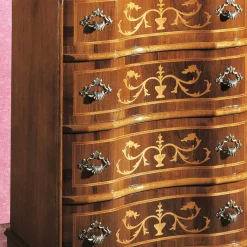 Schubladen Kommode mit Bodenfreiheit Agosto in Nussbaum Kommoden