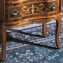 Schubladen Kommode mit Bodenfreiheit Agosto in Nussbaum Kommoden