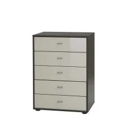 Outlet Schubladenschränkchen Jaharas in Magnolie und Braun Kommoden