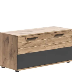 Sale Schuhbank in Wildeiche & Grau 90 cm - Catamaron Sitzbank