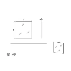 Schuhkommode und Wandspiegel Set - Cooking (zweiteilig) Garderoben