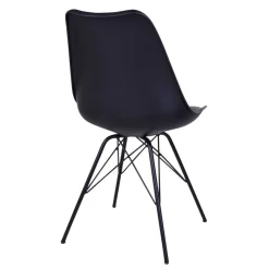 Sale Schwarze Küchenstühle mit Schalensitz - Verbandro (2er Set) Stühle