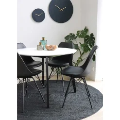 Sale Schwarze Küchenstühle mit Schalensitz - Verbandro (2er Set) Stühle