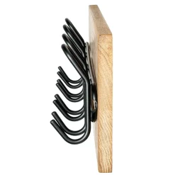 Best Schwarze Metall Hakenleiste mit 8 Haken - Akke Garderoben