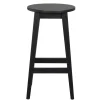 Sale Schwarzer Barhocker in runder Form - Riostar (2er Set) Hocker