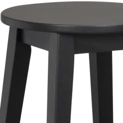 Sale Schwarzer Barhocker in runder Form - Riostar (2er Set) Hocker
