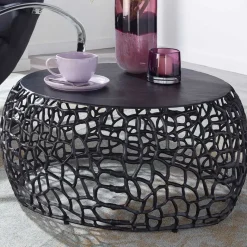 New Schwarzer Designtisch fürs Wohnzimmer - Ernestan Tische