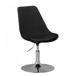 Schwarzer Schalenstuhl drehbar & höhenverstellbar - Alberton Stühle