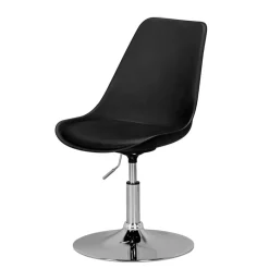 Schwarzer Schalenstuhl drehbar & höhenverstellbar - Alberton Stühle