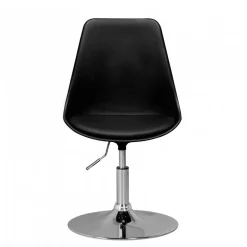 Schwarzer Schalenstuhl drehbar & höhenverstellbar - Alberton Stühle