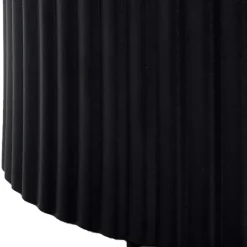 Online Schwarzer Sofatisch mit gerilltem Zylindergestell - Crocetta Tische