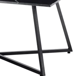 Schwarzer Wohnzimmer Sofatisch mit Marmorplatte - Anyala Tische