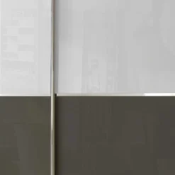 Schwebetüren Kleiderschrank in Braun & Weiß - Genre Kleiderschränke|Schränke