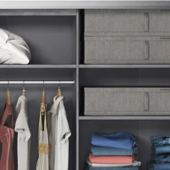 Sale Schwebetüren-Kleiderschrank in Eiche Grau - Carika Kleiderschränke|Schränke