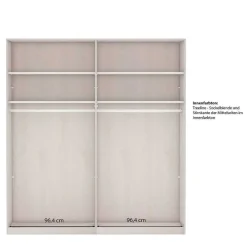 Sale Schwebetürenschrank in Dunkelgrau foliert - Mataram Kleiderschränke