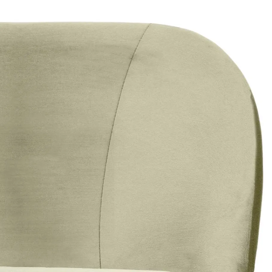 Sessel aus Samt in Graugrün - Ilussiana Sessel