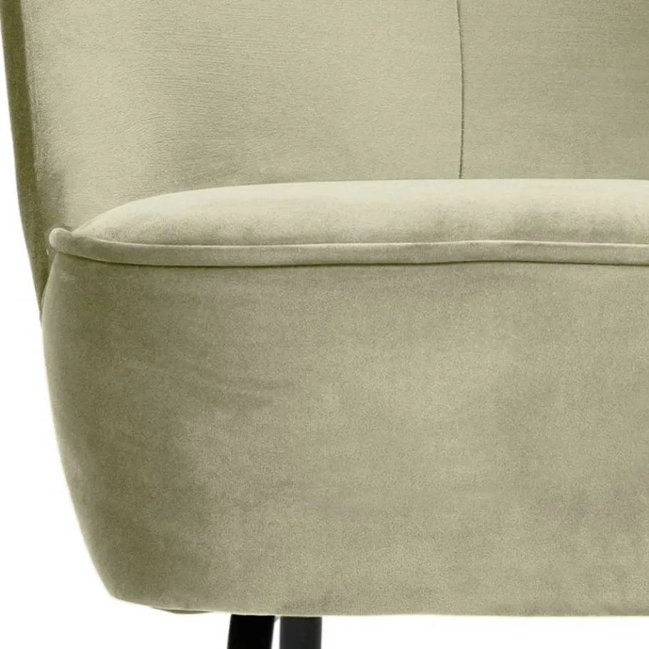 Sessel aus Samt in Graugrün - Ilussiana Sessel