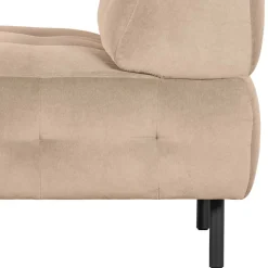 Sessel ohne Armlehnen in Creme Samt - Yorano Sessel