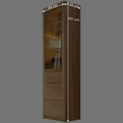 Outlet Set Design Wohnwand aus Asteiche - Landuva (vierteilig) Wohnwände