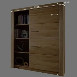 Outlet Set Design Wohnwand aus Asteiche - Landuva (vierteilig) Wohnwände