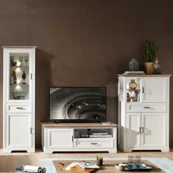 New Set Landhaus Wohnzimmer Möbel - Sinolita (dreiteilig) Wohnwände