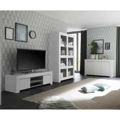 Discount Set TV Lowboard & Regal & Sideboard - Mikes (dreiteilig) Wohnwände