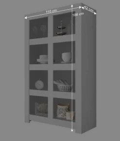 Discount Set TV Lowboard & Regal & Sideboard - Mikes (dreiteilig) Wohnwände