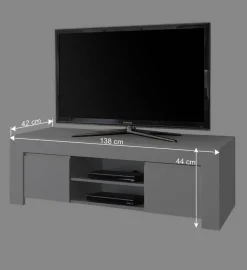 Discount Set TV Lowboard & Regal & Sideboard - Mikes (dreiteilig) Wohnwände