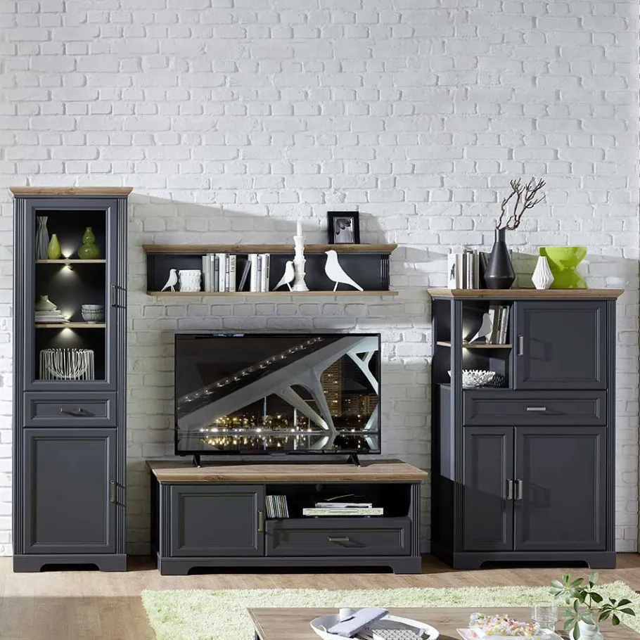 Clearance Set TV Wohnwand Möbel - Thumbs I (vierteilig) Wohnwände