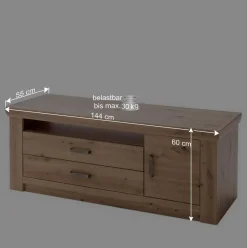 Clearance Set Wohnmöbel in Dekor Eiche - Wykina (vierteilig) Wohnwände