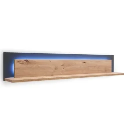 Clearance Set Wohnmöbel in Dekor Eiche - Wykina (vierteilig) Wohnwände