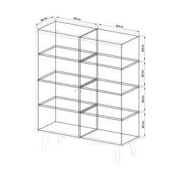 Sale Set Wohnraum Kombi mit TV Board - Cablos (dreiteilig) Wohnwände