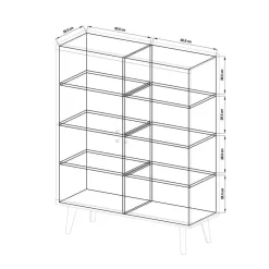 Set Wohnzimmer Möbel mit Sofatisch - Cablos I (fünfteilig) Wohnwände