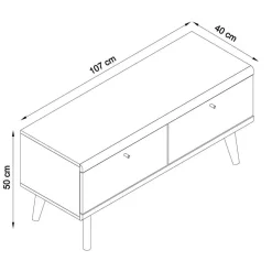 Clearance Set Wohnzimmer Schränke & Regal - Cablos (vierteilig) Wohnwände
