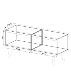 Clearance Set Wohnzimmer Schränke & Regal - Cablos (vierteilig) Wohnwände