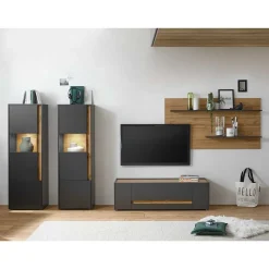 Discount Set Wohnzimmermöbel günstig - Ahilav (vierteilig) Wohnwände