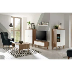 Sale Set Wohnzimmermöbel im Skandi Design - Cablos II (fünfteilig) Wohnwände