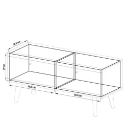 Sale Set Wohnzimmermöbel im Skandi Design - Cablos II (fünfteilig) Wohnwände