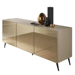 Sale Sideboard in Taupe und Bronze Spiegelglas - Lotivera Sideboards