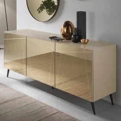 Sale Sideboard in Taupe und Bronze Spiegelglas - Lotivera Sideboards
