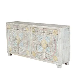 Sale Sideboard in White Wash und Pastellfarben - Cranita Sideboards