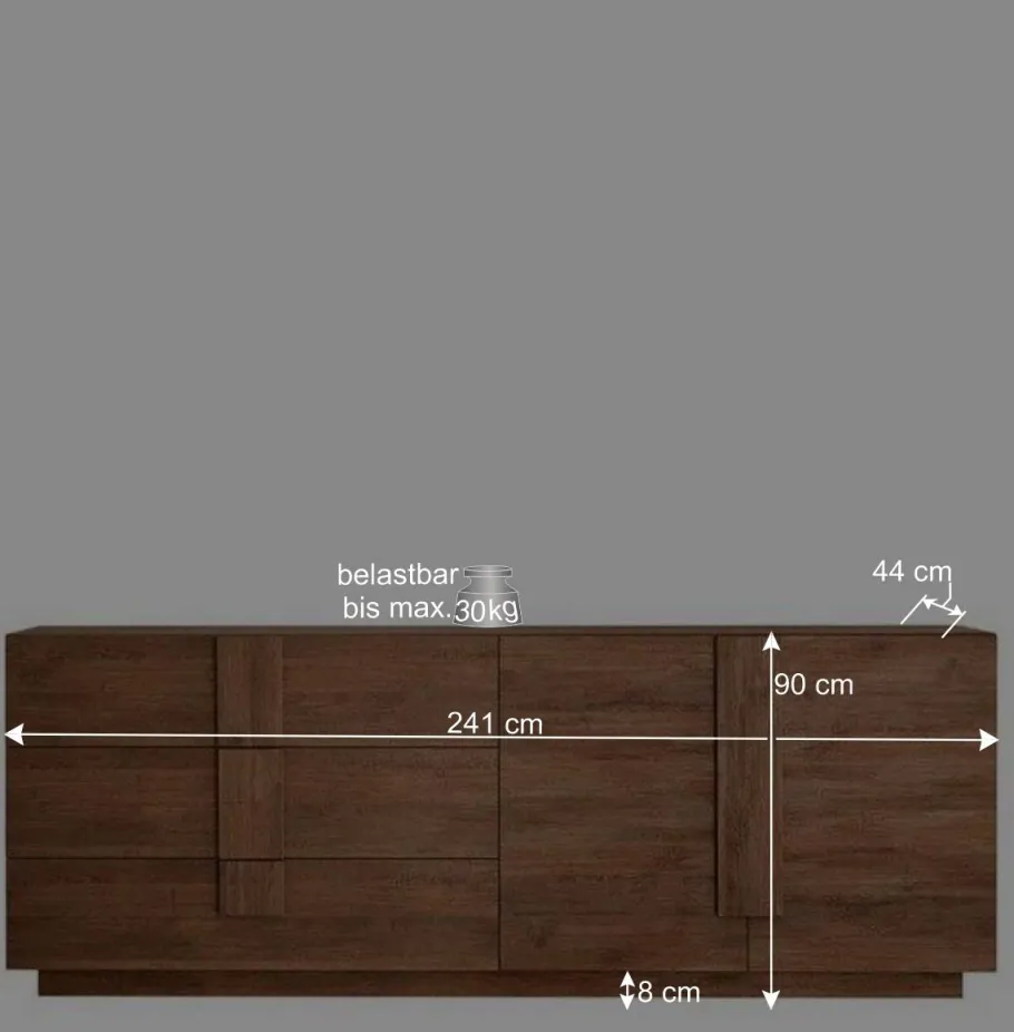Sale Sideboard mit 3 Schubladen & 2 Türen - Basento I Sideboards