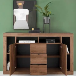 Sale Sideboard mit drei Schubladen & sechs Fächern - Cosmonata Sideboards