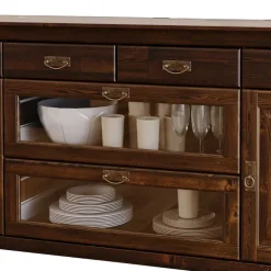 Sale Sideboard mit Glas im Kolonialstil - Jurcavs Sideboards