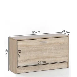 Sitzbank mit Schuhaufbewahrung Joker in Sonoma Eiche Dekor Sitzbank